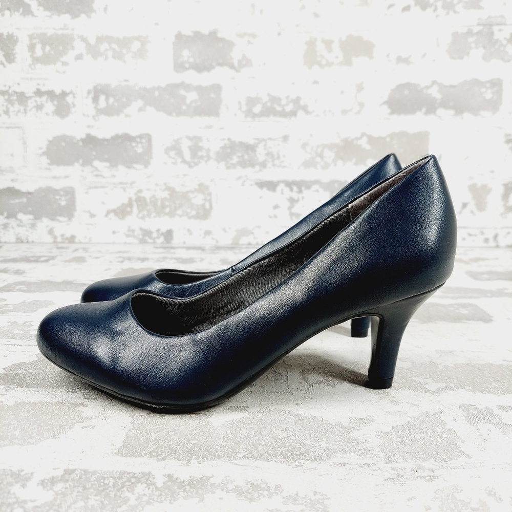 New Life Stride Parigi Black Vegan Classic Confortable Pumps W1033